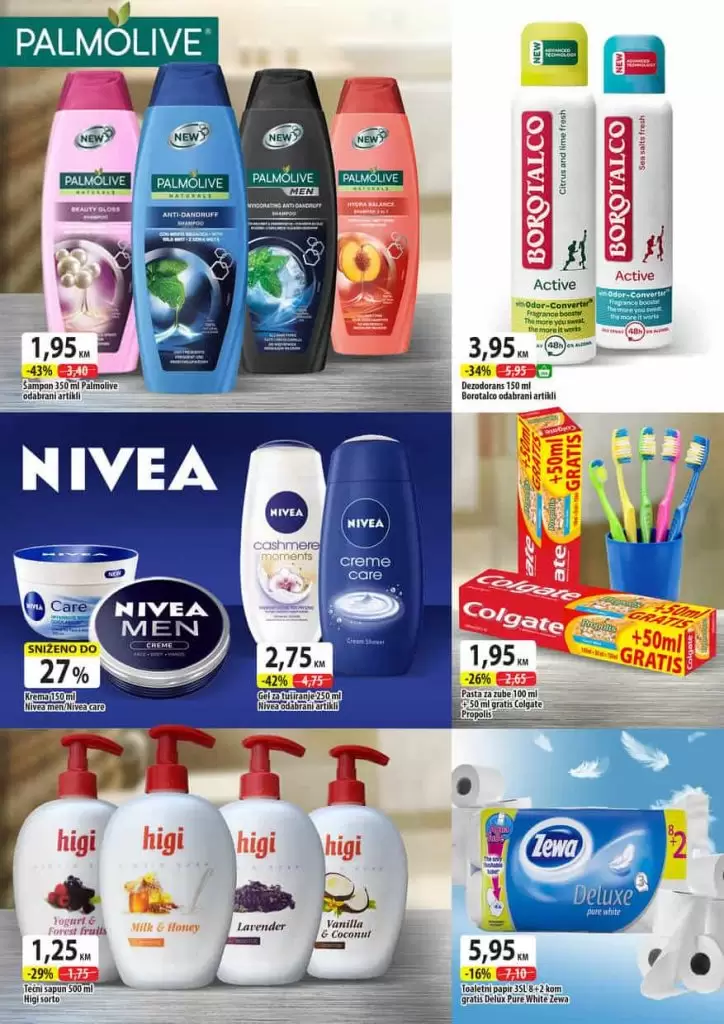 Vikend akcija u periodu od 7. do 10. novembra je u toku. Ne propustite odlična sniženja na Vaše omiljene artikle. Jer vrijeme je da se opustite i uživate u shoppingu po odličnim pogodnostima. snizenje prehrane. snizeno. super akcija. akcijski katalog. nivea. palolove