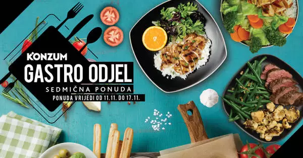 Doručak i ručak SVAKI DAN u vašem Konzumu ? Ove sedmice donosimo ODLICNU PONUDU/