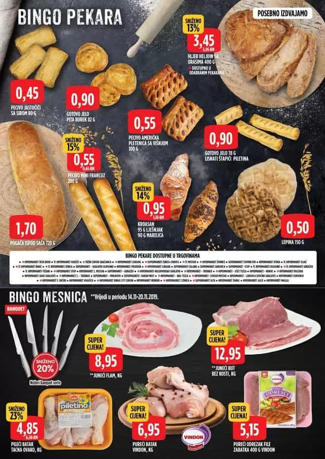 bongo akcijski katalog. bingo katalog. bingo super akcija. volim bingo. bingo kralj dobrih cijena. bingo pekara