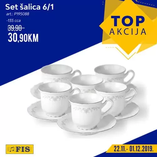 OP AKCIJA od 22.11. - 1.12.2019.! I ovog petka ? artikli na našoj ? akciji!????? Posjetite nas i uvjerite se zašto se u FIS-u kupuje sa zadovoljstvom! Fis vitez. fis akcija. fis katalog, fis radno vrijeme. fis super akcija. fis akcijski katalog. snizenje. snizeno. popusti. akcije. top akcija. top artikli. set casa