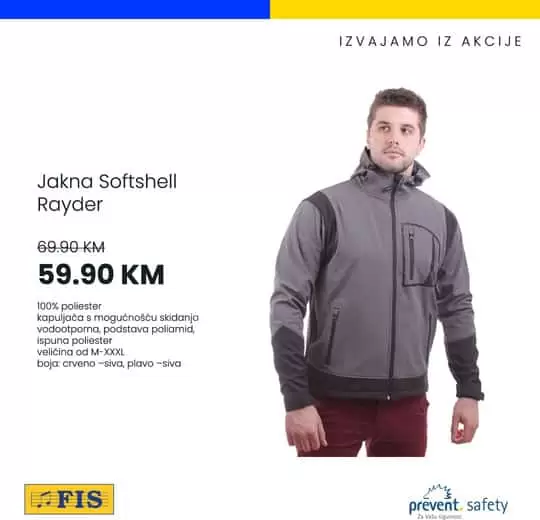 Dragi majstori i građevinari, osigurajte se na vrijeme za zimske uvjete rada i na Fisovim odjelima zaštitne opreme/alata potražite radne jakne, dukserice, bluze, prsluke, rukavice, radne cipele.. Akcija traje do 15.11.2019. Iz akcije za vas izdvajamo. odlicna akcija