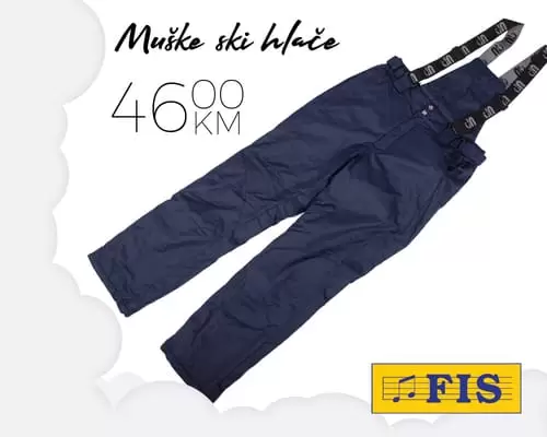 Iz bogate ponude FIS zimske odjeće izdvajamo tople jakne, kape, rukavice, šalove i sve što vam treba ove zime da bi vam bilo toplo i ugodno. muske ski hlace.