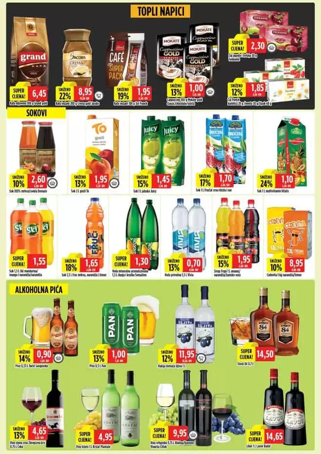 bongo akcijski katalog. bingo katalog. bingo super akcija. volim bingo. bingo kralj dobrih cijena. topli napici