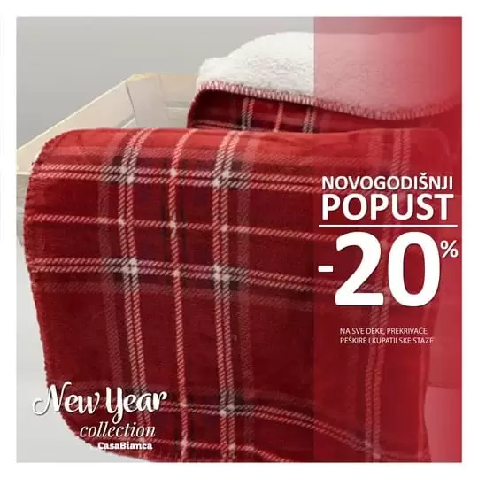 Topli napitak ☕, mekana i topla dekica i zimsko ušuškavanje može da počne! ? Novogodišnju magiju ? začini novogodišnjim popustom od -20% na asortiman dekica, prekrivača, peškira i kupatilskih staza #CasaBiancaMagic#NewYearMagic ?CasaBianca, II sprat, Sarajevo City Centar ; ?CasaBianca, Jevrejska bb, Banja Luka ; deka