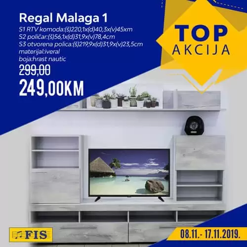regal na snizenju u fis-u. top akcijska u fis trgovinama. super cijene.