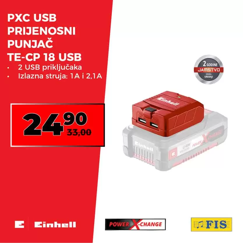  Iz Einhell POWER X-CHANGE asortimana po akcijskim cijenama za vas izdvajamo odlične proizvode ??? Ponudu potražite na odjelu alata u svim prodajnim centrima FIS i budite dio zadovoljnih POWER X-CHANGE korisnika! Akcija vrijedi do 15.11.2019. Vidimo se u FIS-u! super akcija u fis trgovinama extra ponuda. alati masine./ 