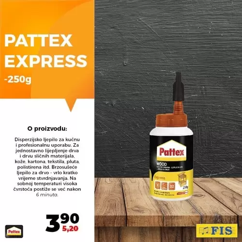 Ljepila i silikoni su neizostavna pomagala u uređenju kuće, okućnice i drugog. U periodu do 31.12.2019. nudimo vam popust do 30% na Pattex višenamjenska ljepila i Ceresit montažna ljepila i silikone. Brzo i efikasno rješenje neka se nađe uvijek pri ruci ?.Ponudu potražite na odjelu alata u svim centrima FIS. ceresit express