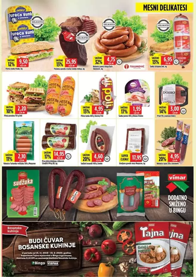 bongo akcijski katalog. bingo katalog. bingo super akcija. volim bingo. bingo kralj dobrih cijena. mesni delikatesi