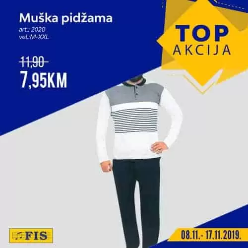 Petak je dan zaaa... TOP AKCIJU!!! ??? U ovoj fenomenalnoj ? akciji snizili smo cijene, naravno, ? artikala! Izdvojili smo jakne, čizme, piđame, sušilicu, namještaj i druge ? artikle i snizili im cijene! ? akcija traje od 8.11. - 17.11.2019., vidimo se u FIS-u! ??????. radno vijeme fis trgovine. fis katalog. fis vitez. fis sarajevo.