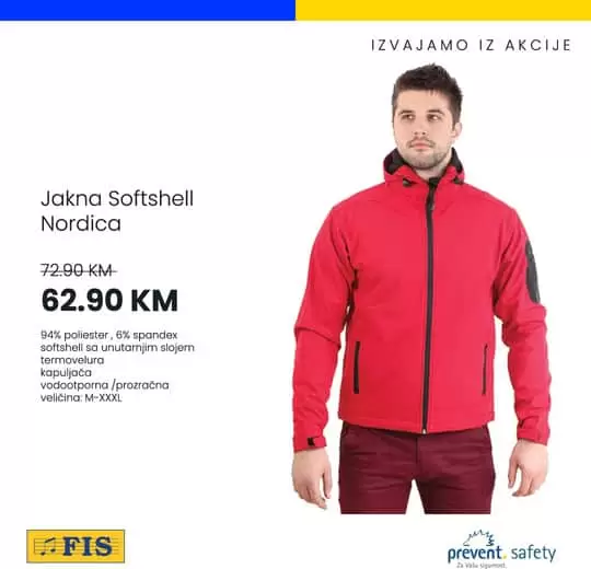 Dragi majstori i građevinari, osigurajte se na vrijeme za zimske uvjete rada i na Fisovim odjelima zaštitne opreme/alata potražite radne jakne, dukserice, bluze, prsluke, rukavice, radne cipele.. Akcija traje do 15.11.2019. Iz akcije za vas izdvajamo. zimska jakna. super akcija. 