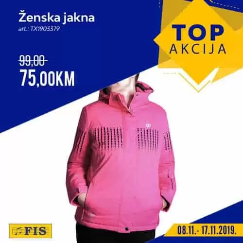 Petak je dan zaaa... TOP AKCIJU!!! ??? U ovoj fenomenalnoj ? akciji snizili smo cijene, naravno, ? artikala! Izdvojili smo jakne, čizme, piđame, sušilicu, namještaj i druge ? artikle i snizili im cijene! ? akcija traje od 8.11. - 17.11.2019., vidimo se u FIS-u! ?????? odlicna Fis akcija. Fis radno vrijeme. Fis katalog
