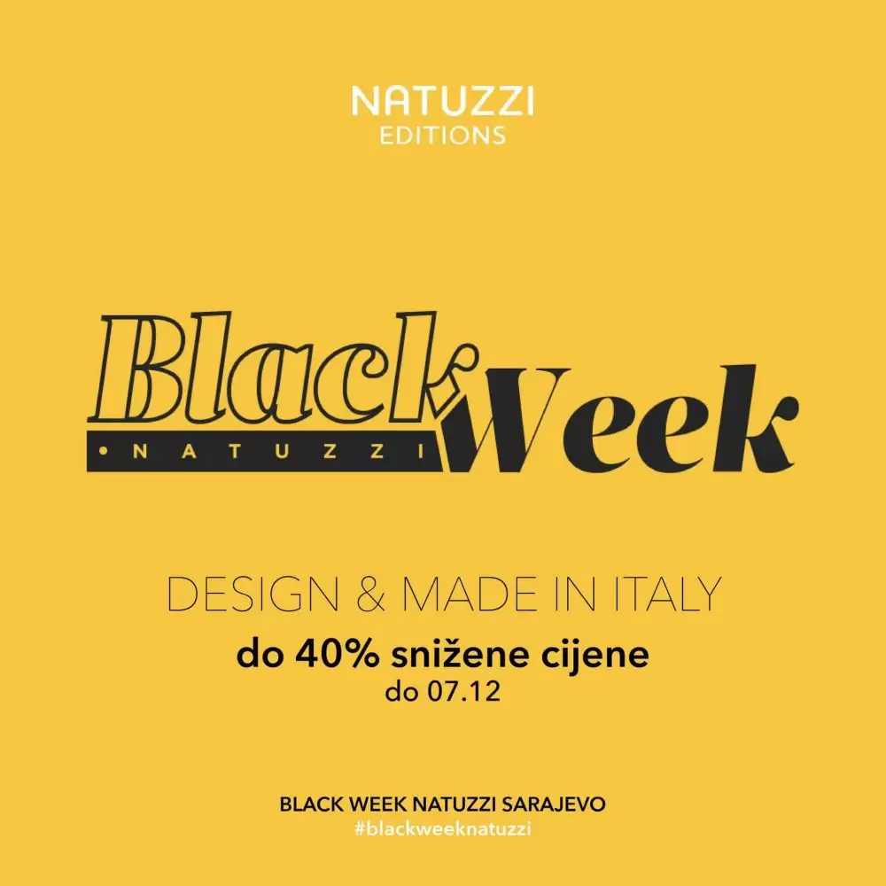 #blackweek #blackweeknatuzzi #natuzzi black week natuzzi sarajevo. snizenje i do 40%!