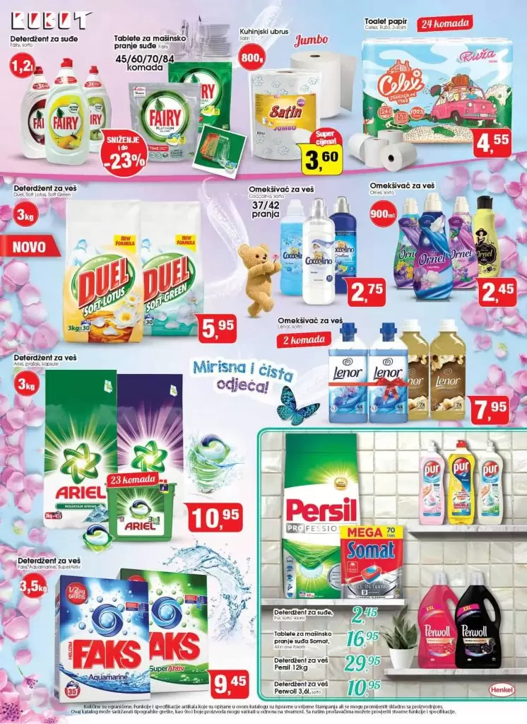 Robotov cjenomobil Vas vodi u svijet top cijena ? Akcija vrijedi od 22.11. do 30.11. robot akcija. robot akcijski katalog. robot snizenje. najbolje cijene . gdje su najbolje cijene. ponuda. akcija. popusti. snizeno. snizenje ariel. presil. finish. 