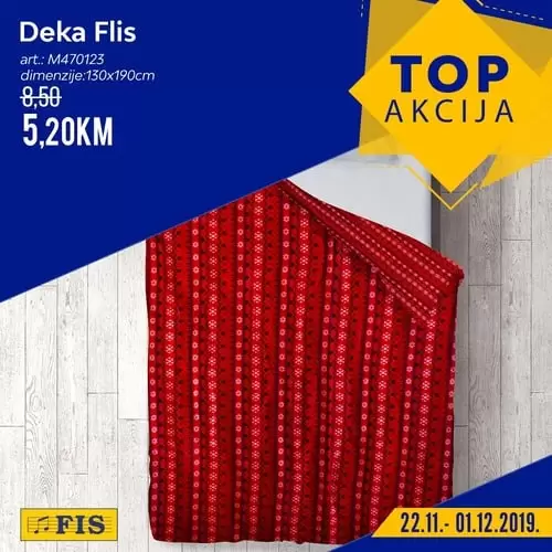 OP AKCIJA od 22.11. - 1.12.2019.! I ovog petka ? artikli na našoj ? akciji!????? Posjetite nas i uvjerite se zašto se u FIS-u kupuje sa zadovoljstvom! Fis vitez. fis akcija. fis katalog, fis radno vrijeme. fis super akcija. fis akcijski katalog. snizenje. snizeno. popusti. akcije. top akcija. top artikli. deka