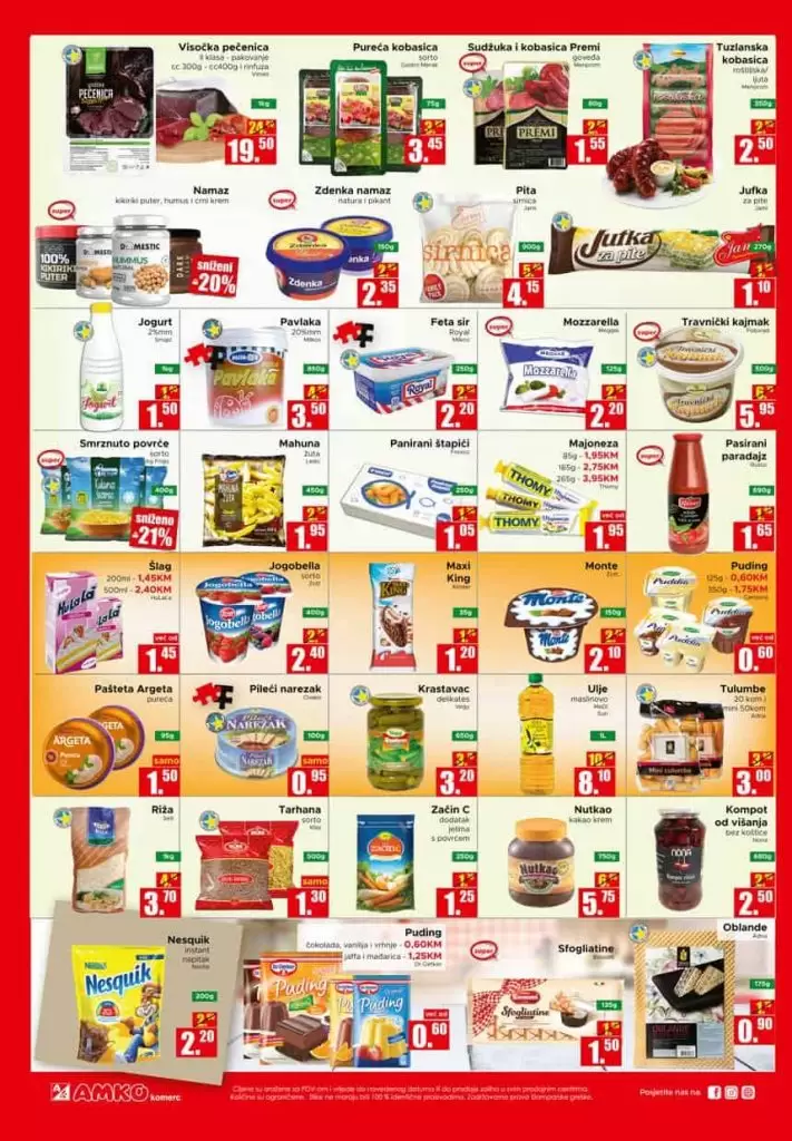 amko akcijaki katalog. zaspolenje. super akcija. popusti. snizenje. snizeno. prehrana