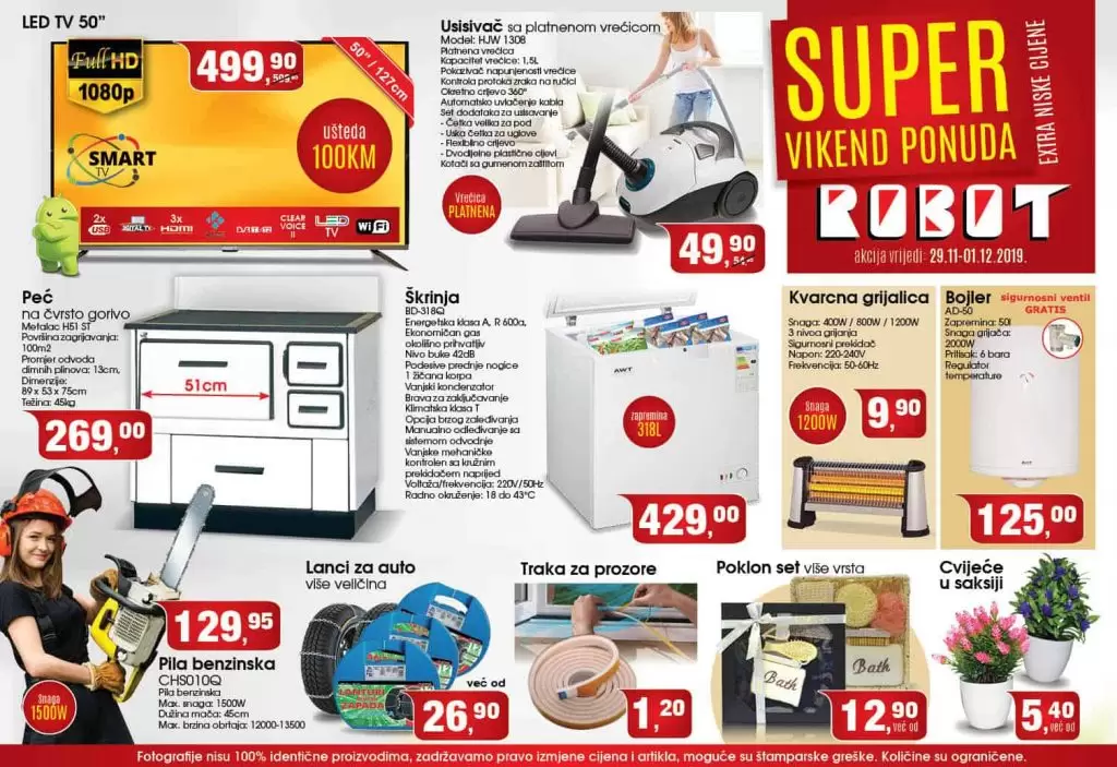 robot akcijski katalog tehnike. katalog. snizeno. snizenje. vikend akcija. 