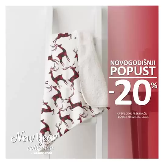 Topli napitak ☕, mekana i topla dekica i zimsko ušuškavanje može da počne! ? Novogodišnju magiju ? začini novogodišnjim popustom od -20% na asortiman dekica, prekrivača, peškira i kupatilskih staza #CasaBiancaMagic#NewYearMagic ?CasaBianca, II sprat, Sarajevo City Centar ; ?CasaBianca, Jevrejska bb, Banja Luka ; peskir 