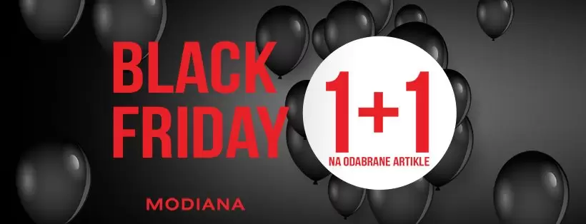 ? Black Friday Weekend 29.11-01.12.? Jeste li napravili dovoljno prostora u vašem ormaru ?? Ne propustite super akciju 1️⃣+1️⃣ na odabrane artikle, počastite sebe i svoje najdraže.? Vidimo se u Modiani! ? #blackfriday #deals #modiana #leecooper #kvl #timeout #montecristo