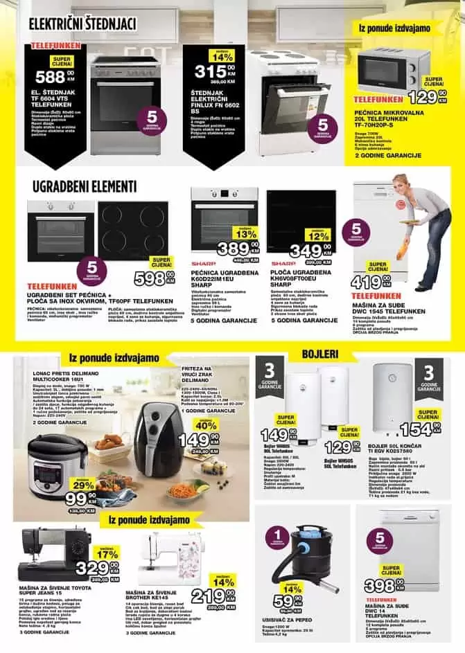 Ukoliko još uvijek niste pregledali katalošku akciju tehnike, a u potrazi ste za novim TV, mobitelom, tabletom, želite staru veš mašinu zamijeniti novom ili ste u potrazi za manjim kućanskim uređajem, vrijeme je da pogledate sniženja u albumu ili posjetite našu web stranicu . Bingo akcijski katalog. bingo super akcija. bingo zaposlenje. bingo radno vrijeme. bingo katalog tehnike. kralj dobrih cijena.  sporet