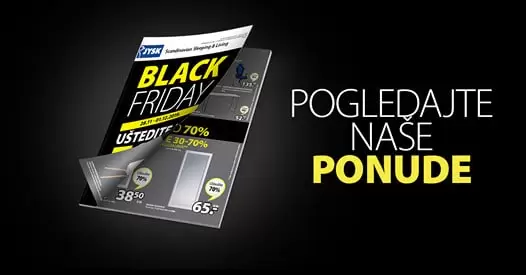 Black Friday u JYSKu počinje već 28. novembra i traje sve do 1. decembra, a mi smo odlučili da svoje fantastične Black Friday ponude podijelimo sa vama već danas! ✨ Prelistajte nadolazeći Black Friday letak, saznajte koje kategorije vas čekaju uz uštede do čak 70% i pripremite se za kupovinu uz najbolje popuste u godini! ? Koja snižena kategorija je vaš favorit? black fridaz ustedite do 70%. snizenje. akcija. popusti. black friday sarajevo. black friday 2019. godine. akcija. popusti.