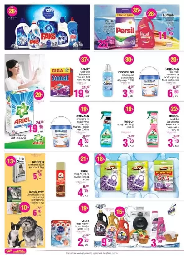 cm akcijski katalog 15.11.-29.11.2019. godine. cm cosmetic makrt katalog. snizeno u cm-u. snizenje. super akcija. 100 dana super cijena. cm radno vrijeme. cm zaposlenje. Koji je najbolji deterdzent za ves? persil ariel? Somat tablete za masinu za sudje