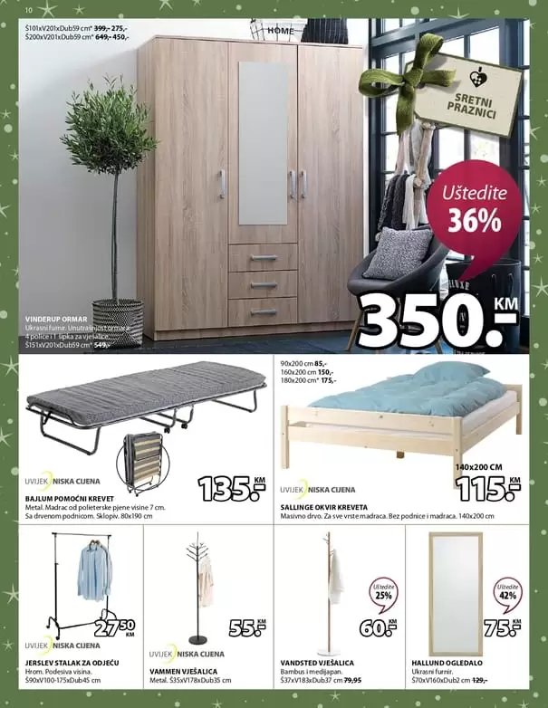 Jysk. izvrsne ustede. letci i katalozi. akcijski katalog. snizenje. super akcija. odlicna ponuda. jysk radno vrijeme. jysk sarajevo. jysk raspordaja. jysk katalog. snizeno. madraci, komode. krevet. ormar. 