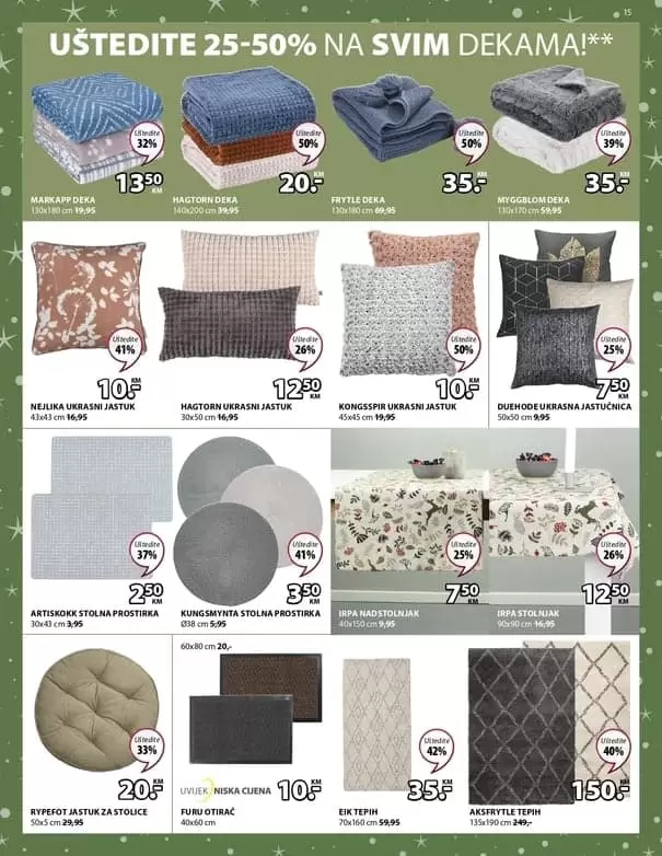 Jysk. izvrsne ustede. letci i katalozi. akcijski katalog. snizenje. super akcija. odlicna ponuda. jysk radno vrijeme. jysk sarajevo. jysk raspordaja. jysk katalog. snizeno. madraci, komode. stoljnjak