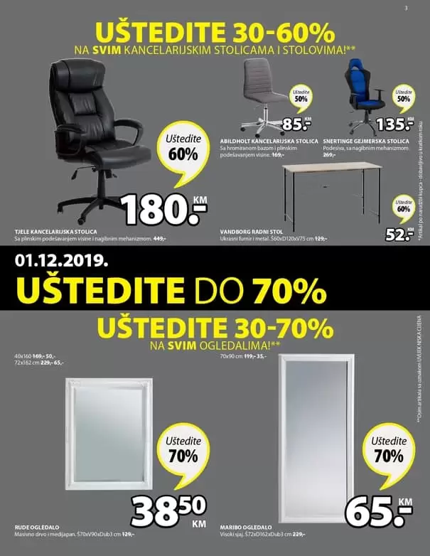 Black Friday u JYSKu počinje već 28. novembra i traje sve do 1. decembra, a mi smo odlučili da svoje fantastične Black Friday ponude podijelimo sa vama već danas! ✨ Prelistajte nadolazeći Black Friday letak, saznajte koje kategorije vas čekaju uz uštede do čak 70% i pripremite se za kupovinu uz najbolje popuste u godini! ? Koja snižena kategorija je vaš favorit? black fridaz ustedite do 70%. snizenje. akcija. popusti. black friday sarajevo. black friday 2019. godine. akcija. popusti. ustede 30-70%