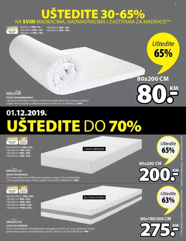 Black Friday u JYSKu počinje već 28. novembra i traje sve do 1. decembra, a mi smo odlučili da svoje fantastične Black Friday ponude podijelimo sa vama već danas! ✨ Prelistajte nadolazeći Black Friday letak, saznajte koje kategorije vas čekaju uz uštede do čak 70% i pripremite se za kupovinu uz najbolje popuste u godini! ? Koja snižena kategorija je vaš favorit? black fridaz ustedite do 70%. snizenje. akcija. popusti. black friday sarajevo. black friday 2019. godine. akcija. popusti. madrac