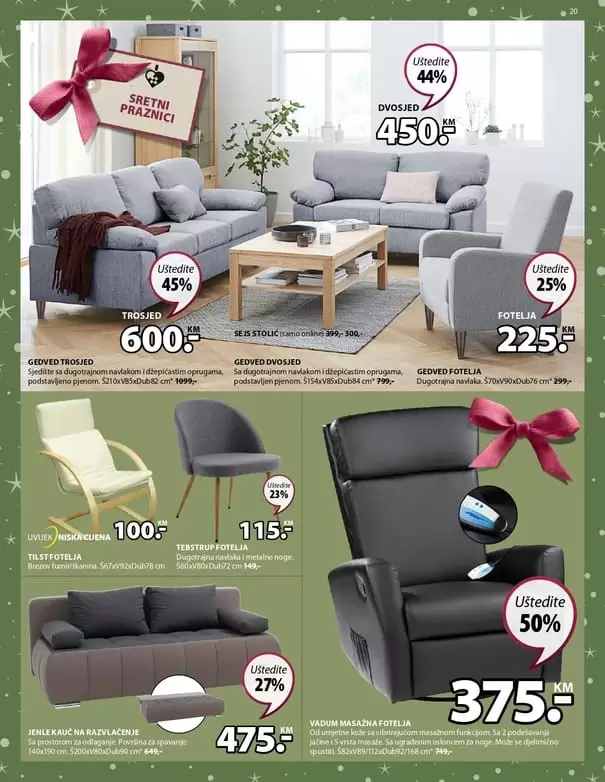 Black Friday u JYSKu počinje već 28. novembra i traje sve do 1. decembra, a mi smo odlučili da svoje fantastične Black Friday ponude podijelimo sa vama već danas! ✨ Prelistajte nadolazeći Black Friday letak, saznajte koje kategorije vas čekaju uz uštede do čak 70% i pripremite se za kupovinu uz najbolje popuste u godini! ? Koja snižena kategorija je vaš favorit? black fridaz ustedite do 70%. snizenje. akcija. popusti. black friday sarajevo. black friday 2019. godine. akcija. popusti. radno vrijeme jysk kauc