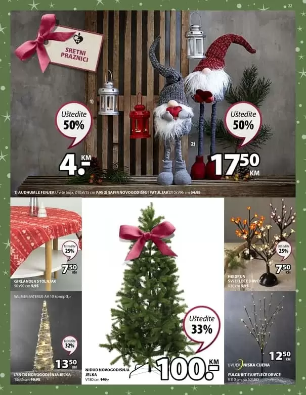 Black Friday u JYSKu počinje već 28. novembra i traje sve do 1. decembra, a mi smo odlučili da svoje fantastične Black Friday ponude podijelimo sa vama već danas! ✨ Prelistajte nadolazeći Black Friday letak, saznajte koje kategorije vas čekaju uz uštede do čak 70% i pripremite se za kupovinu uz najbolje popuste u godini! ? Koja snižena kategorija je vaš favorit? black fridaz ustedite do 70%. snizenje. akcija. popusti. black friday sarajevo. black friday 2019. godine. akcija. popusti. radno vrijeme jysk novoogodisnji ukrasi. blagdan. praznik. akcija