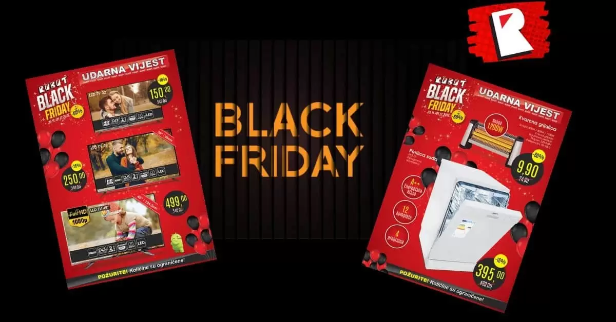 black friday sale. black friday snizenja. crni petak. robot super akcija. katalog. akcijski katalog