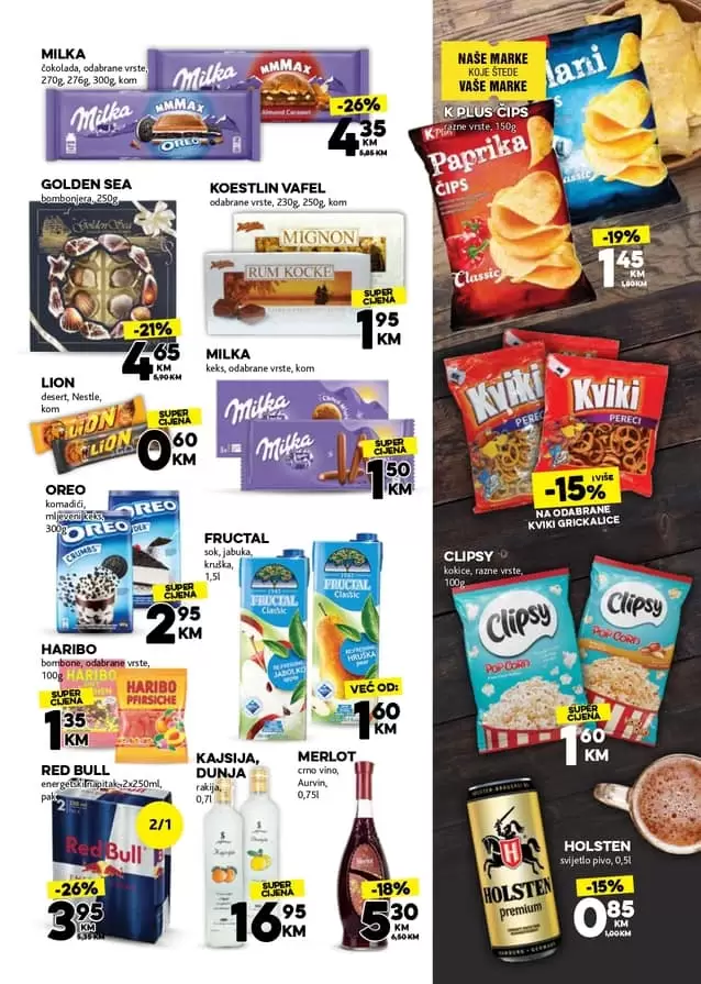 Konzum akcijaki katalog. slatkisi i grickalice na akciji. super ponuda. volim snizenje. 