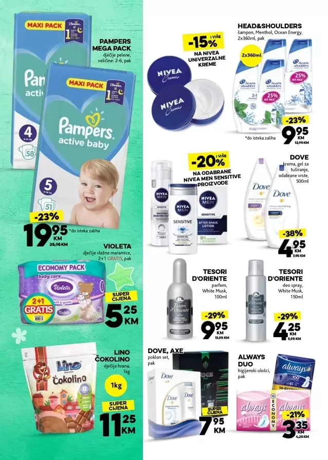 Konzum akcijaki katalog. nivea, pampers. becutan pelene bebi na akciji. popust akcijski katalog. 