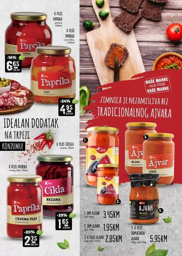 Konzum akcijaki katalog 18.11.-24.11.2019. godine. konzum super akcija. konzum redovni katalog. konzum katalog. snizeno u konzumu. snizenje u konzumu.  idealan dodatak na trpezi. zimnica je nezamisliva bez tradicionalno ajvara.