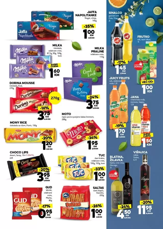 Konzum akcijaki katalog 18.11.-24.11.2019. godine. konzum super akcija. konzum redovni katalog. konzum katalog. snizeno u konzumu. snizenje u konzumu.  slatkisi. grickalice.
