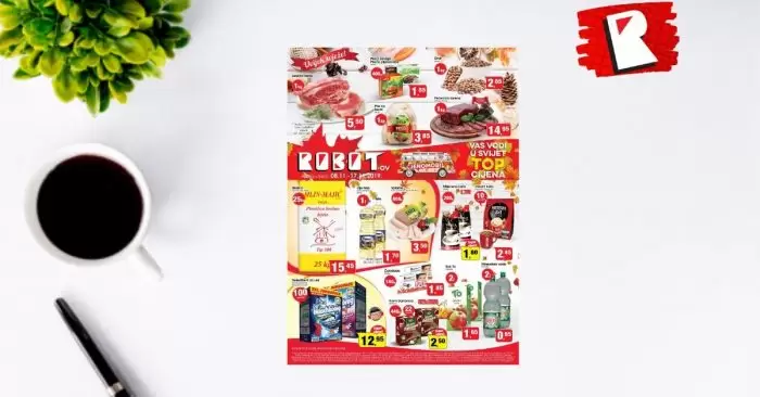 robot akcijski katalog. snizenje. snizeno, akcijska. sva snizenja na jednom mjestu. gdje je najpovoljnije. najpovoljniji trgovacki lanac u BiH.