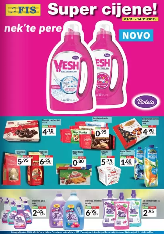  fis akcijski katalog prehrana i hemija. snizenje. snizeno. akcija popust katalog