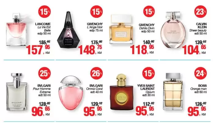 Alicia Keys, zaštitno lice parfema Dahlia Divin na reklamnim bilboardima pozira okupana zlatom.  Baš i mi se želimo osjećati kao prave platinom ogrnute žene i mirisati na bijelo cvijeće, vetiver i pačuli. U ovu jesen uplovit ćemo zagrnute opulentnim mirisnim kreacijama a za svog muškarca nećemo birati ništa manje ispod toga.... snizenje parfema. edp.edt. toaltena voda. akcije. popusti