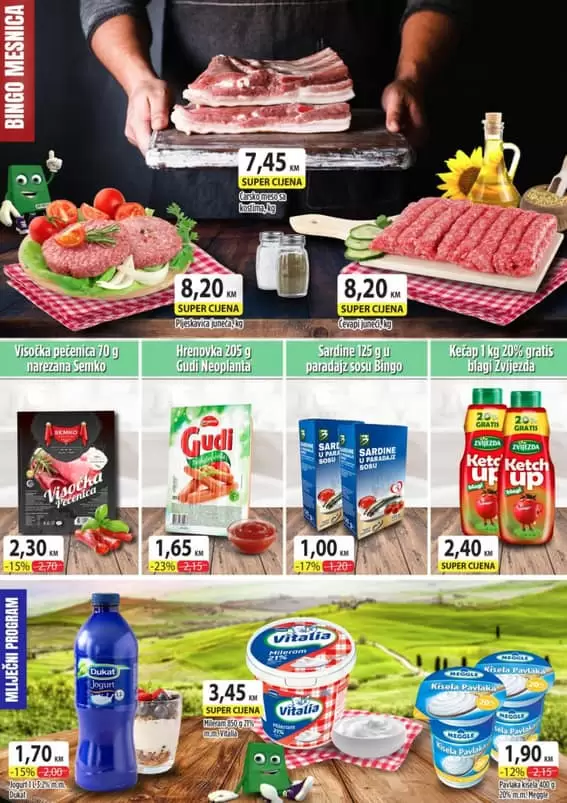 Početak sedmice donosi nam super ponudu u Bingo trgovinama. Započnite je sa dobrim raspoloženjem i odličnom uštedom! bingo super akcija. akcijski katalog bingo. Bingo katalog. najnize cijene u Bingo trgovinama. Bingo radno vrijeme. Bingo tuzla. 