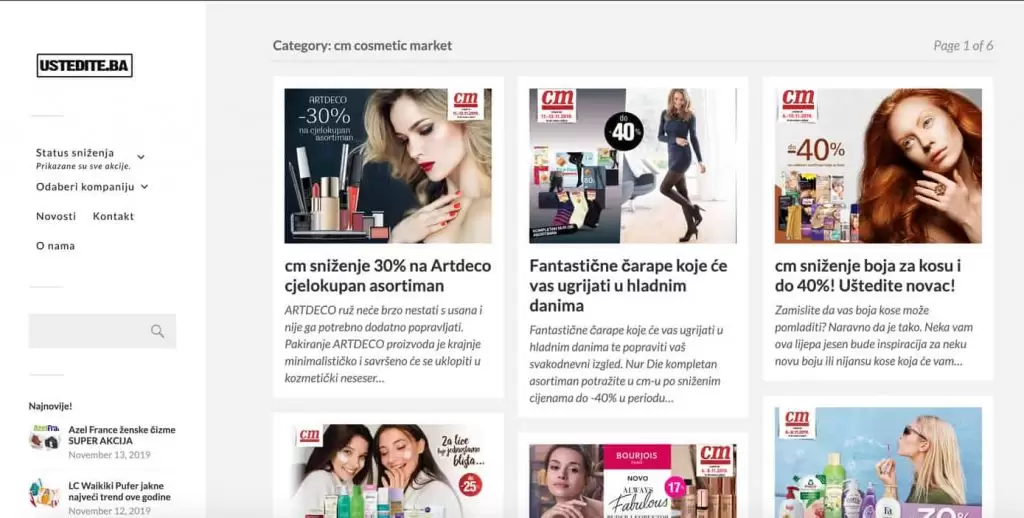 akcija cm. cm katalog. cm snizenje. 