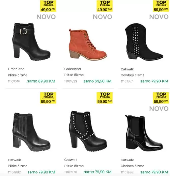 deichman top akcija cizama gleznjacce. snizenje snizeno. super ponuda. akcijski katalog deichmann. radno vijeme deichmann. cizmice