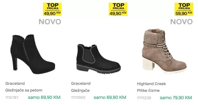 deichman top akcija cizama gleznjacce. snizenje snizeno. super ponuda. akcijski katalog deichmann. radno vijeme deichmann. spremni za jesen 