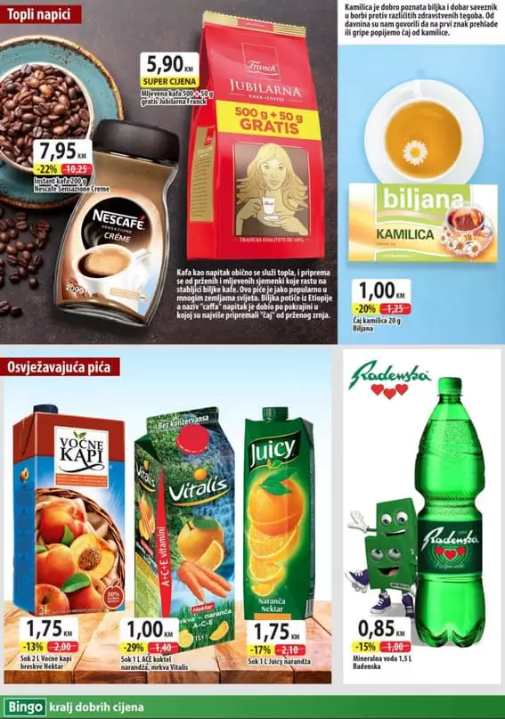 bingo akcija. bingo akcijski katalog. bingo snizenje. bingo akcijski katalog. bingo katalog. snizeno u bingo marketima. kralj dobrih cijena. najbolje cijena u bingo trgovinama. gdje je najbolje kupovati. gdje je najkeftinije kupovati. bingo. snizeno. usteda. sva snizenja na jednom mjestu! vikedn akcija. sarajevski kiseljak