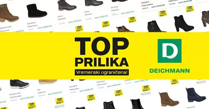 deichmann top akcija. snizenje. snizeno