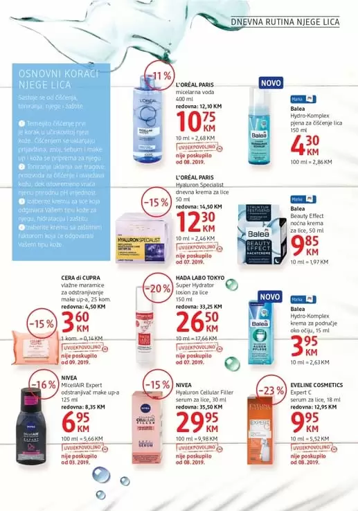 dm- drogeri markt. akcijski katalog dm. dm katalog. dm zaspolenje. dm radno vrijeme. loreal proizvodi. kreme za lice. alverde prirodna kozmetika. 