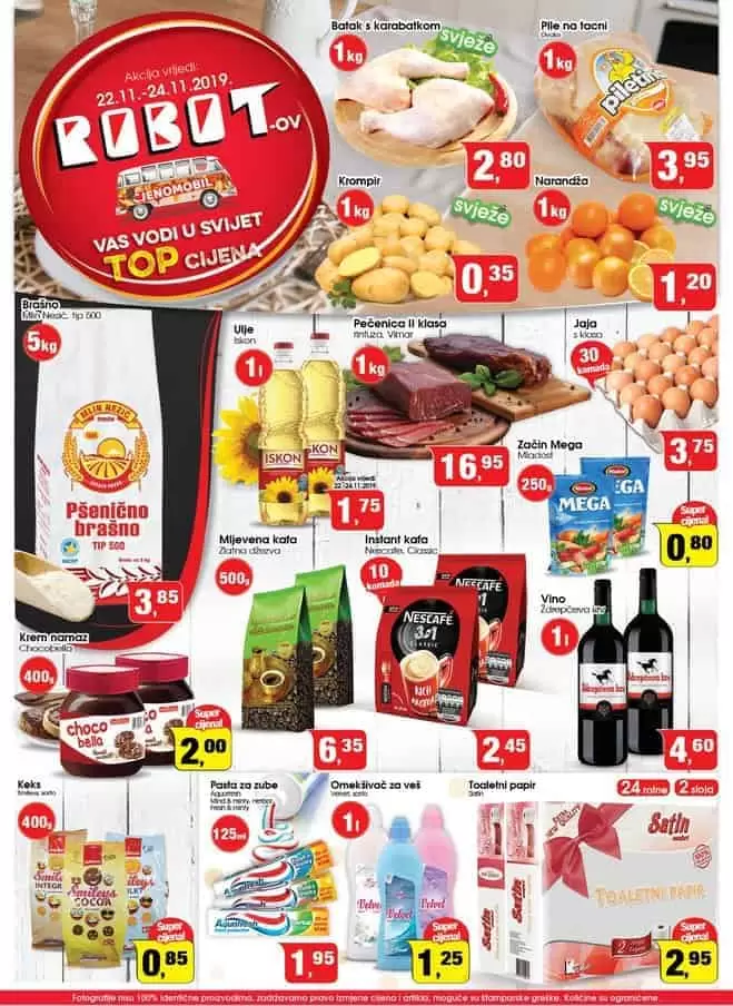 robot akcijski katalog tehnike. katalog. snizeno. snizenje. vikend akcija. radno vrijeme