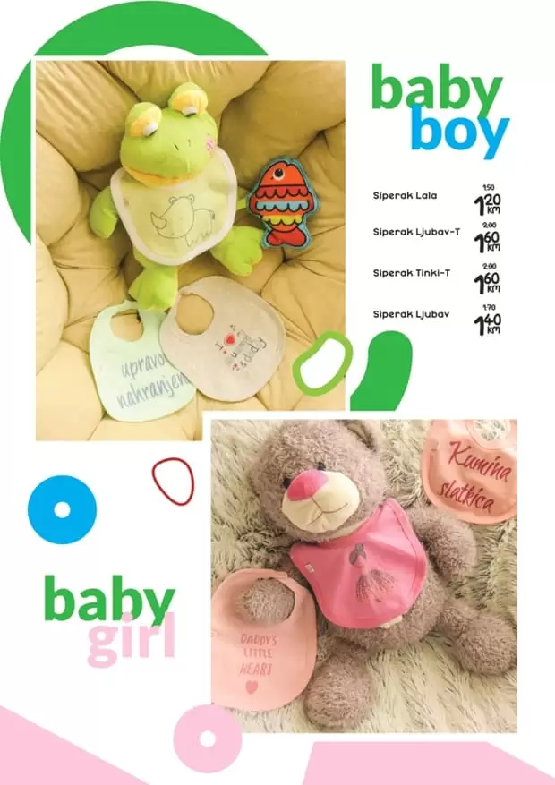 mjesec albini-ja. sve za vase malisane. supe cijene neni asortimana. gegice za bebe. potkosulje. majice. kako se pripremiti za rodjenje bebe. novorodjence. 