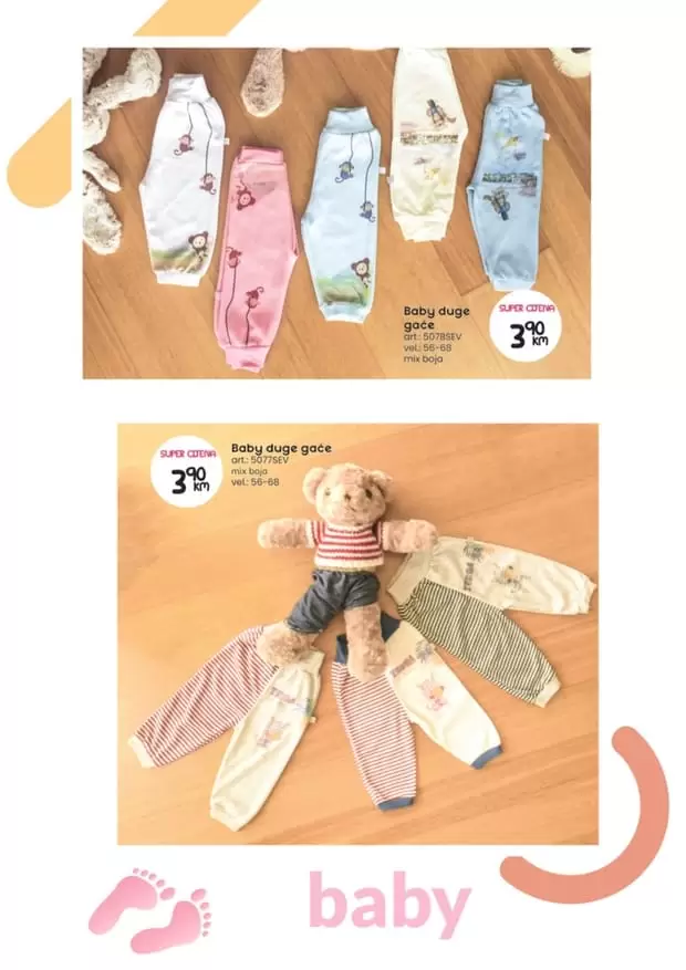 mjesec albini-ja. sve za vase malisane. supe cijene neni asortimana. gegice za bebe. potkosulje. majice. super ponuda 