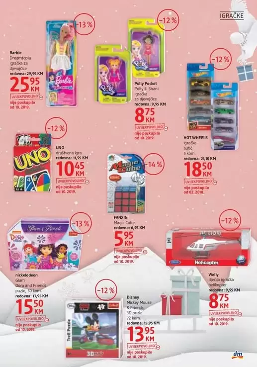 dm- drogeri markt. akcijski katalog dm. dm katalog. dm zaspolenje. dm radno vrijeme. super akcija u dm-u. gdje je snizeno. tu me cijene tu kupujem. volim dm. gdje je najpovoljnija kupovina. igracke. paketici